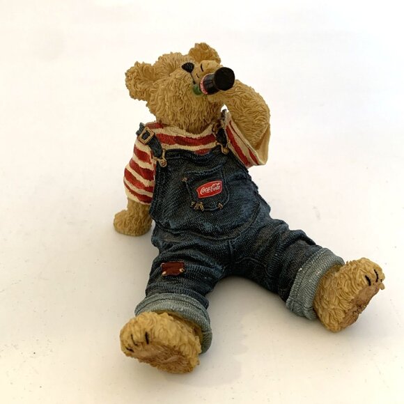 2005 Coca-Cola Boyds Bears Billy Ahhh! Figurine 1st Ed Bearstone Collection Vtg - Picture 2 of 13